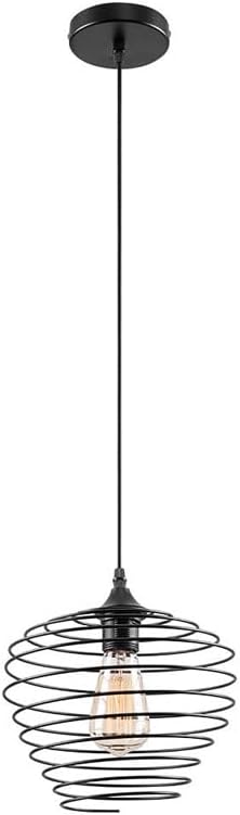 Hanging Lamp, Retro Style Chandelier, E27 Screw Single Head Pendant Lamp, Creative Special-Shaped Wrought Iron Lighting Fixtures, Loft Office Study Hanging Light