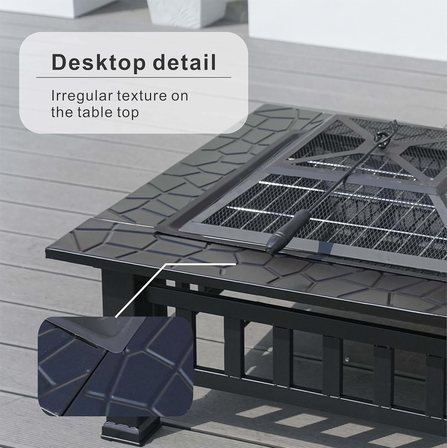 Fire Pit Table (Black)