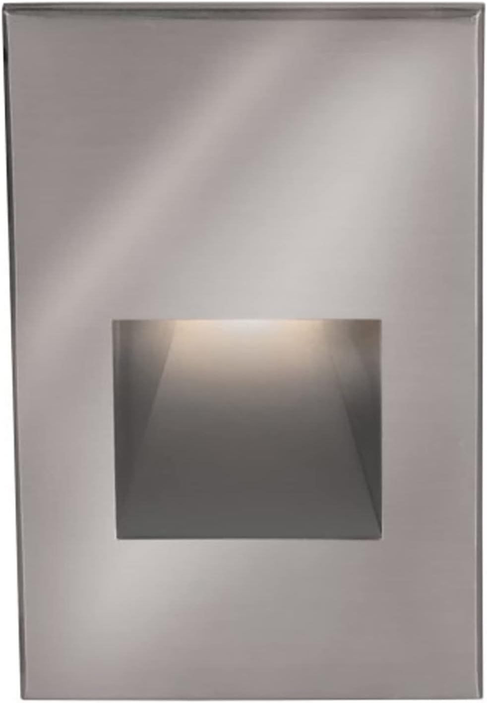 WAC Landscape Lighting, LED 12V Vertical Indoor or Outdoor Step and Wall Light 3000K Warm Built-in LED in Stainless Steel