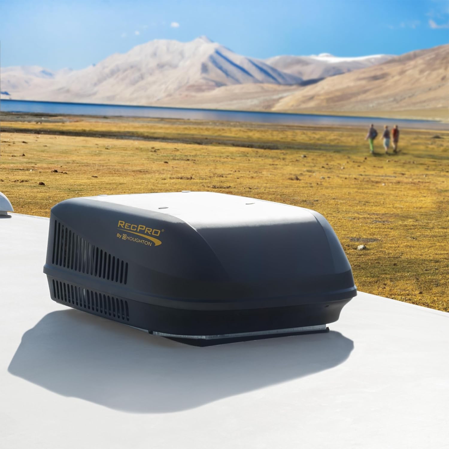 RecPro RV Air Conditioner 15K Ducted or Non-Ducted | Quiet AC | 110-120V | Heat Pump and Cooling | Easy Install | All-in-One Unit | For Camper, Fifth Wheel, Food Trucks (Non-Ducted, Black)