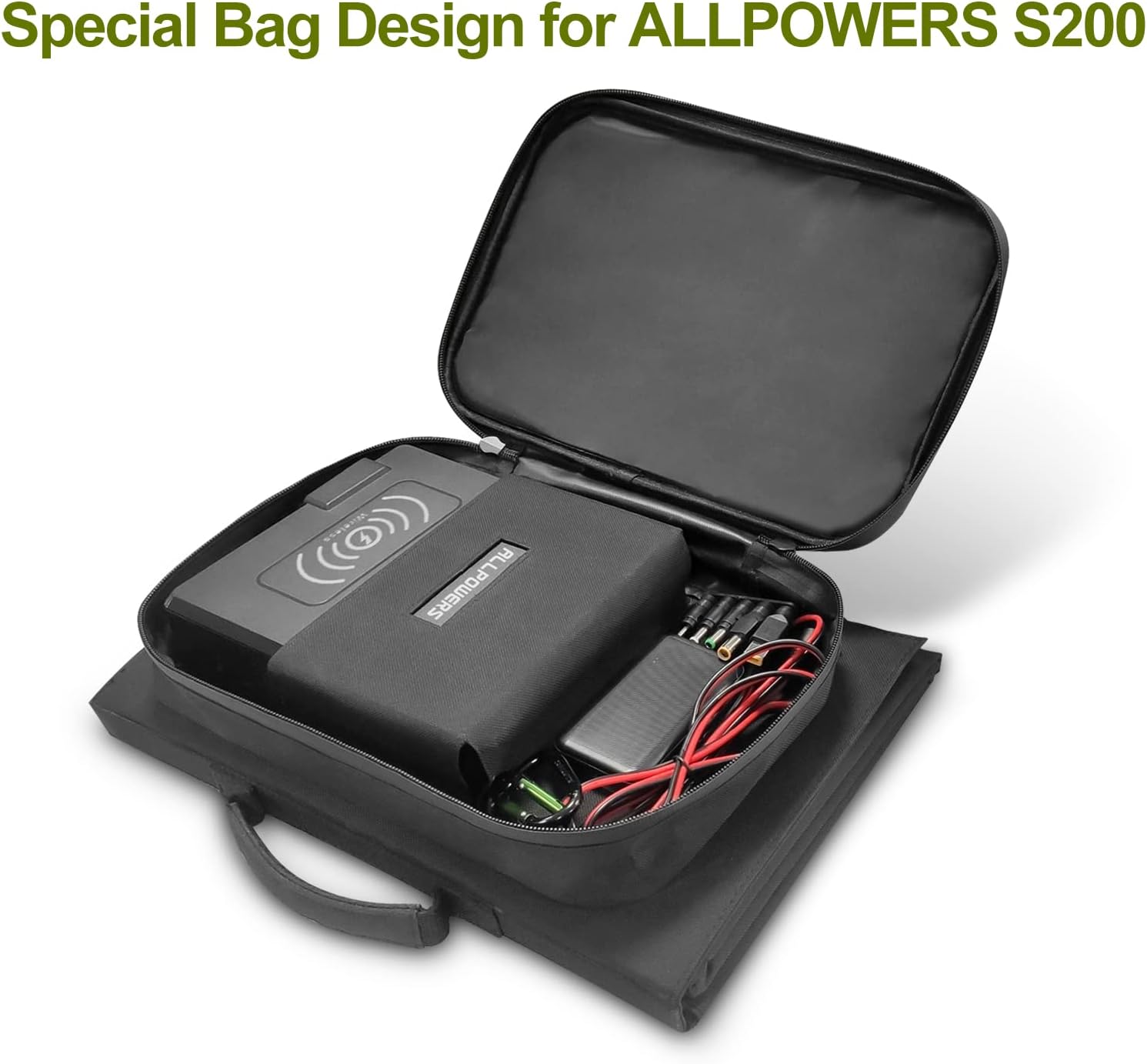 ALLPOWERS SP026 60W Portable Solar Panel, Foldable Solar Charger with USB-C/DC/QC Outputs, 22-25% High Efficiency Panel Solar Portatil for Phone, Laptop, Power Station, Camping, RV（SP026-60W