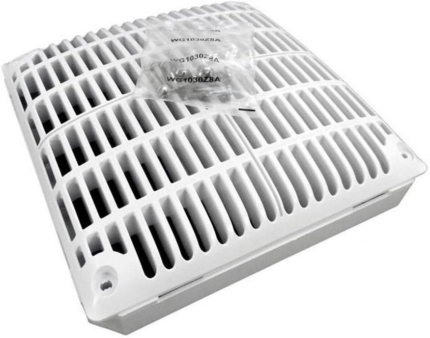 Hayward WGX1033BLV2 18-Inch White Low Velocity Square Drain Cover with Inner Frame