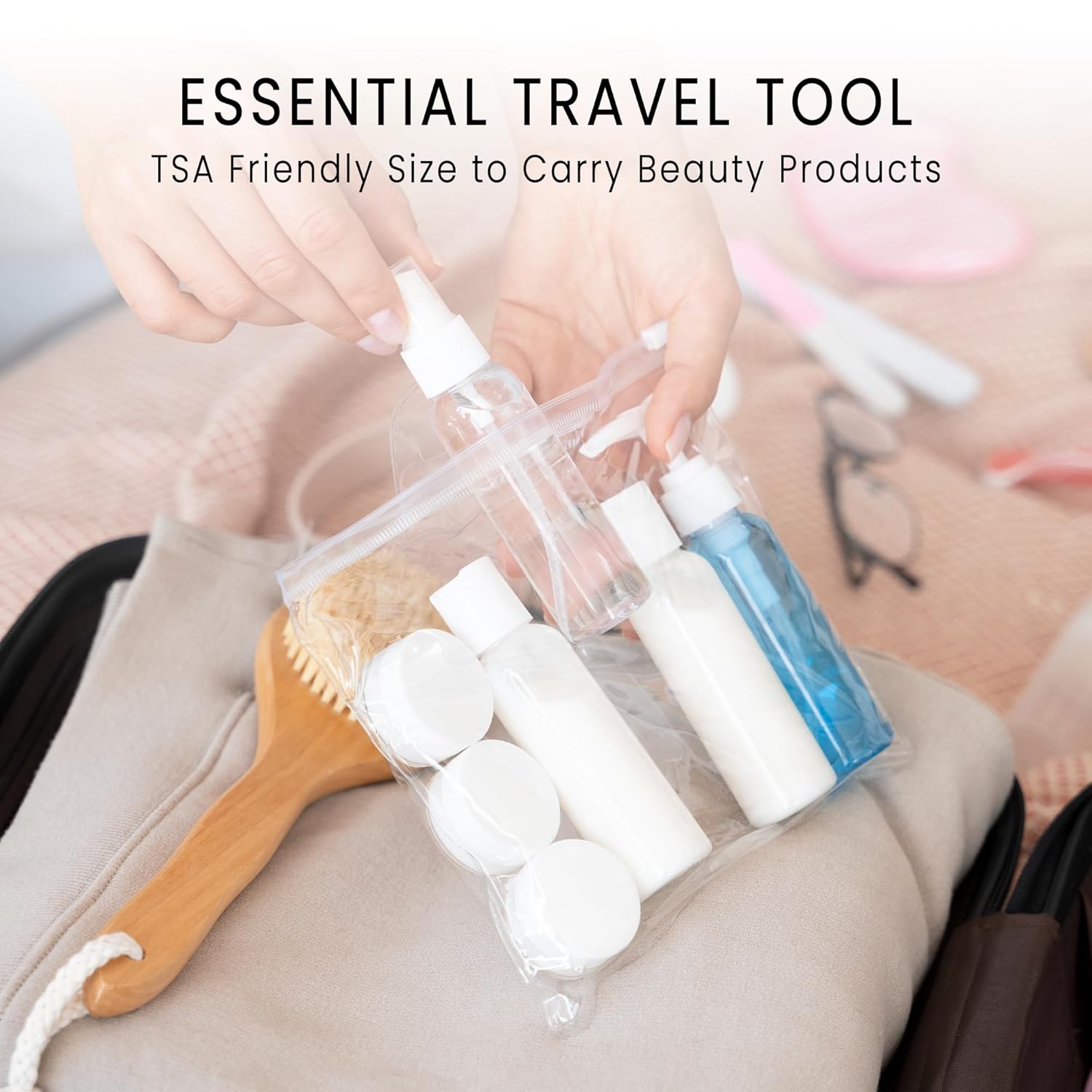 (Quantity: 1000 Pcs) Beauticom 5G/5ML Round Clear Jars with Pink Lids for Small Jewelry, Holding/Mixing Paints, Art Accessories and Other Craft Supplies - BPA Free