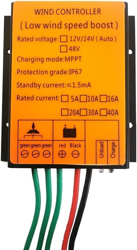 12000W Waterproof MPPT Charge Controller, High-Efficiency DC Regulator for Wind Turbine Generators, IP67 Battery Charging Solution, Solar & Wind Energy Conversion