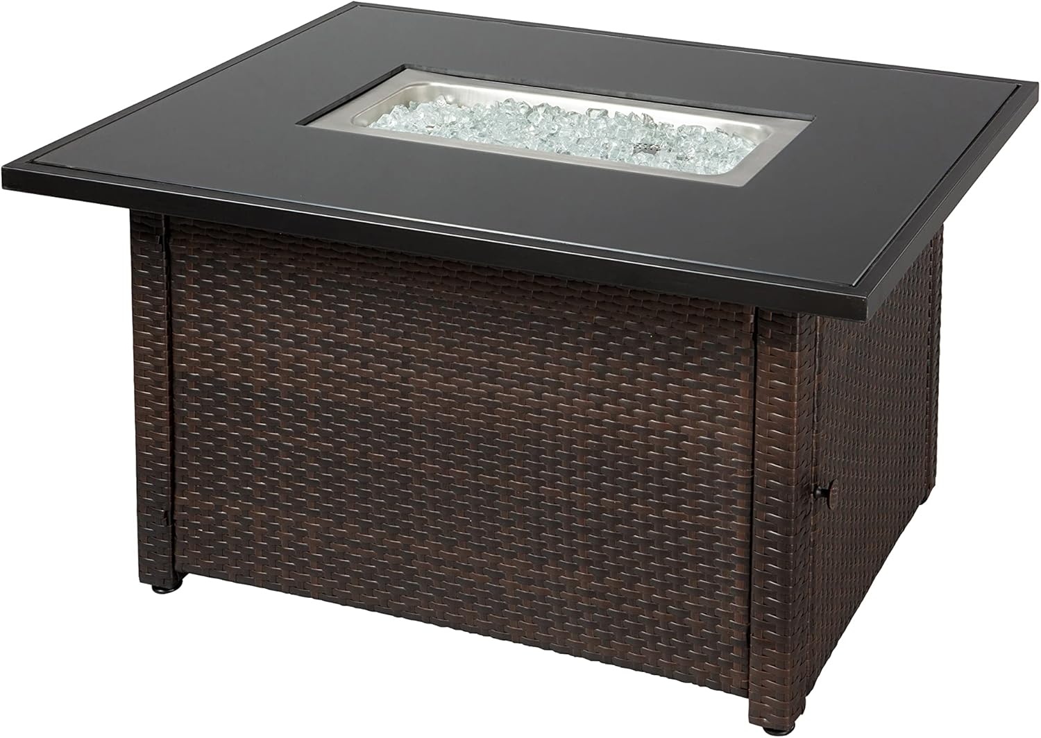 Endless Summer GAD17400SP Rectangular Outdoor Gas, Brown/Black Fire Table, Multi Color