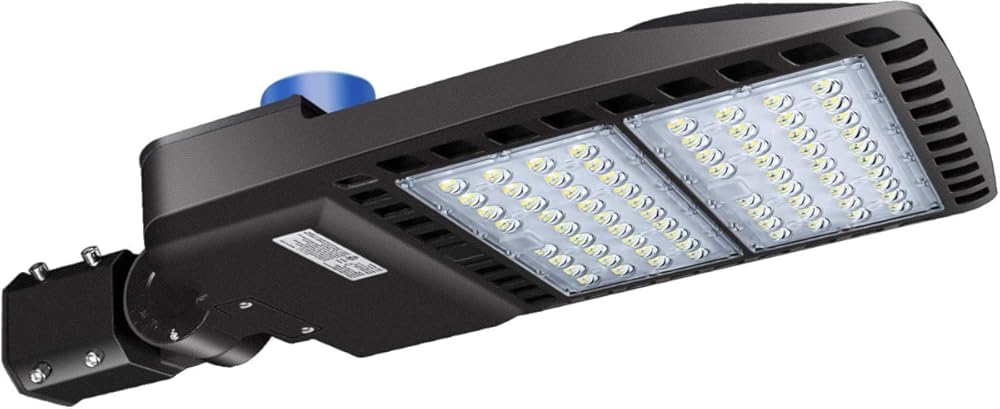 ledmo LED Parking Lot Light 200W, Commercial Outdoor Area Lighting with Dusk to Dawn Photocell, Super Bright 5000K 26000 LM Slipfitter Mount