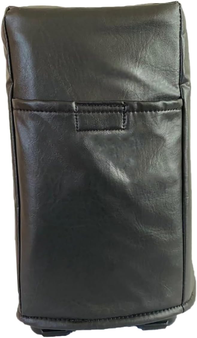 Protect'em Dust Covers Padded Black Faux Leather Cover with a Pocket & Flap for Marshall Code 25, Amp-Code25-faux-blk-fldk