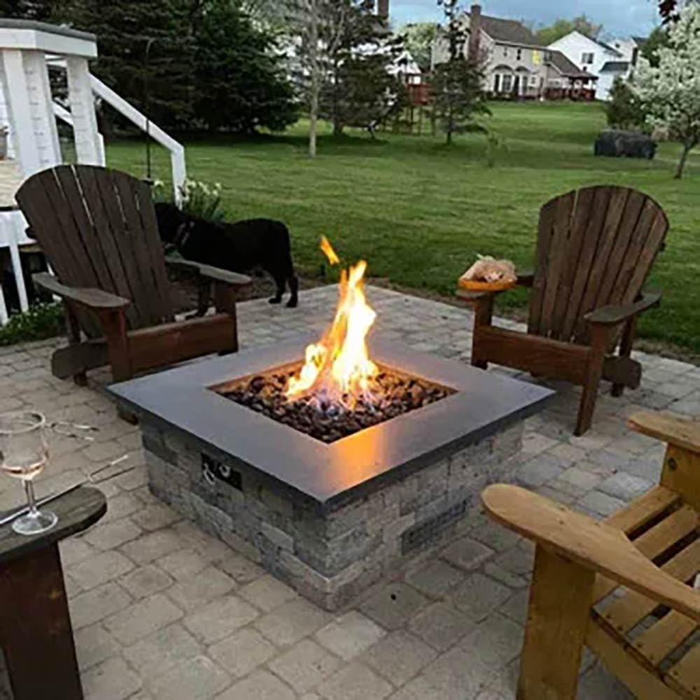 HPC Fire Penta Fire Pit Burner (PENTA24-LP), 24-Inch, Stainless Steel, Propane Gas