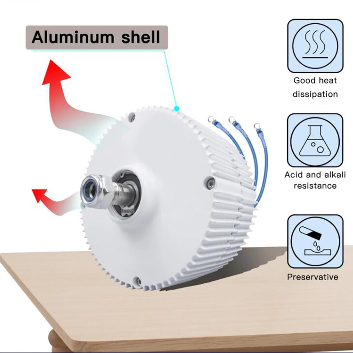 1500W-4500W Wind Turbine Generator,12V-220V 750 RPM Windmill AC DC Power Magnetic Dynamo Water Turbine Hydro Alternator Free Energy