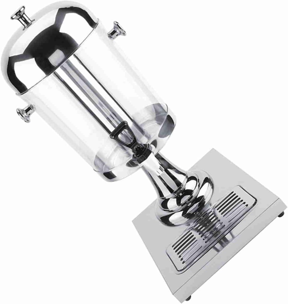 Keenso 8L Stainless Steel Juice Machine Cold Hot Beverage Dispenser for Restaurant Hotel Bar (single head silver)