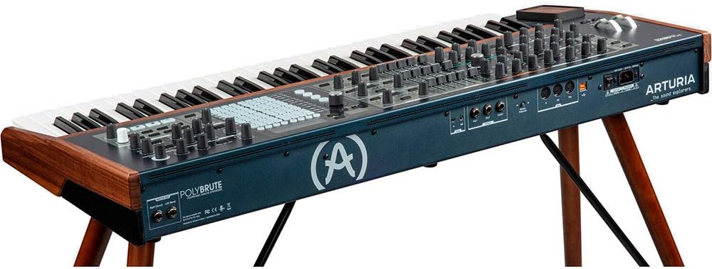 Arturia PolyBrute Analog Morphing Matrix Synthesizer Bundle with Piano Bench (Black, Small)