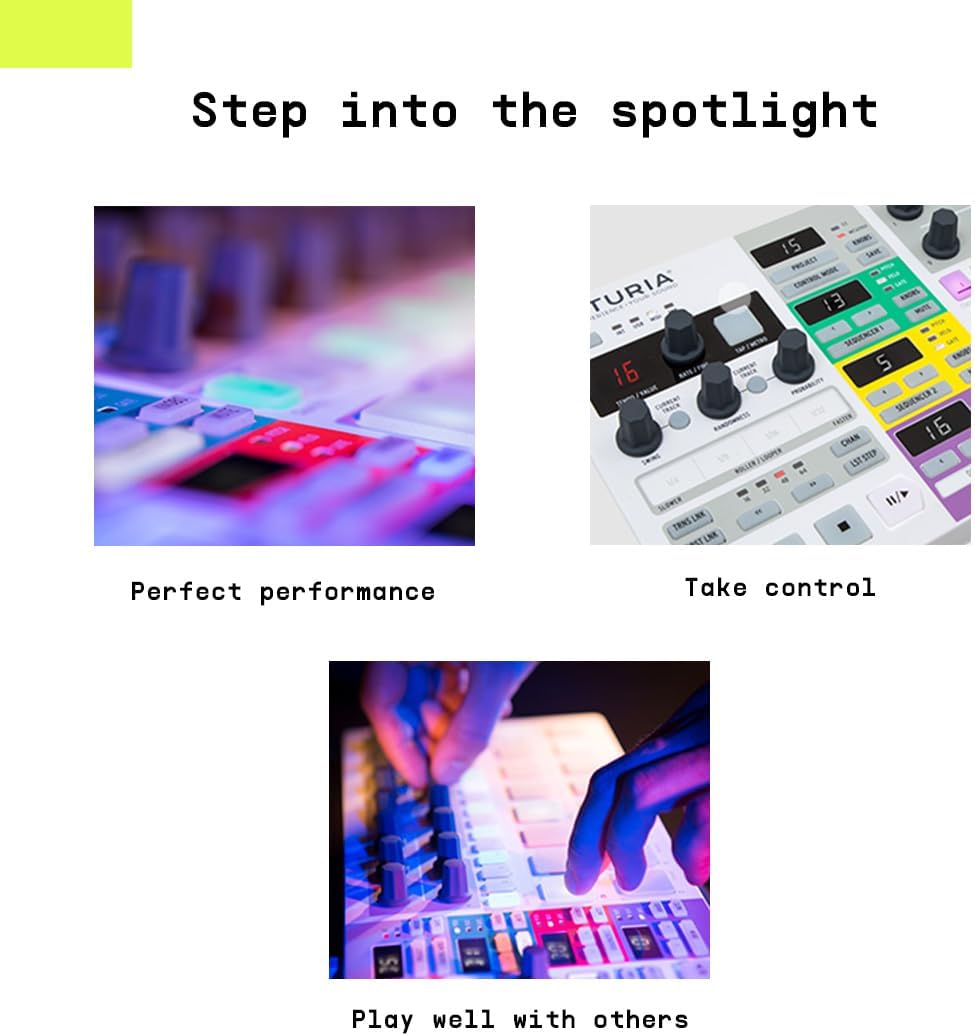 Arturia BeatStep Pro Controller and Sequencer — Aftertouch, Velocity Sensitive, With 2 Independent Melodic Sequencers, Drum Sequencer, 16 Drum Pads, MIDI/CV/Gate I/O and Music Production Software