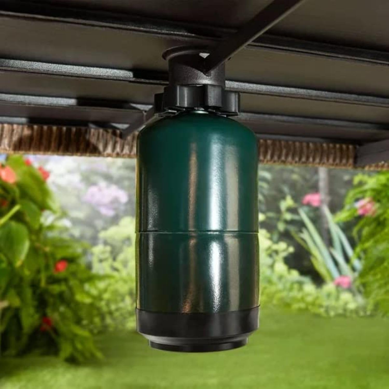 Envirostone Outdoor Propane Fire Pit, 15,000 BTU Stone Look Rectangle Tabletop, 14.125 x 11.25 Inch, Gray with Lava Rocks, 1 lb Tank Compatible