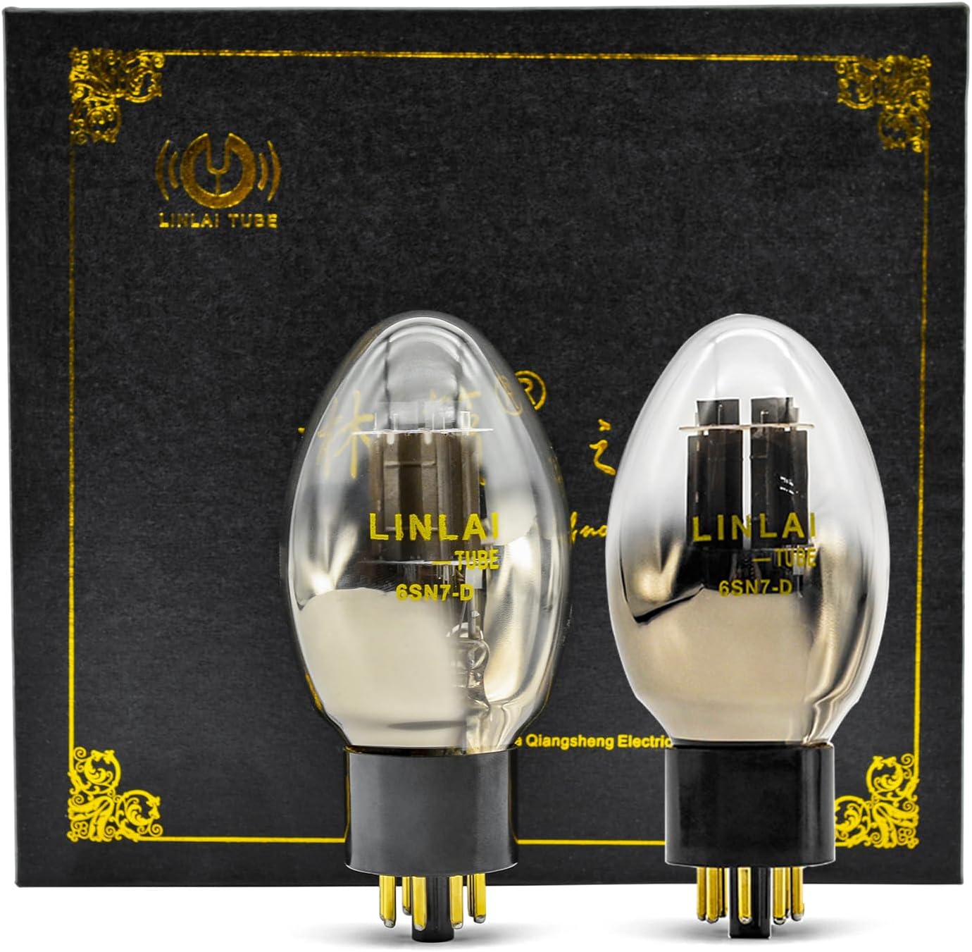 LINLAI 6SN7-D Vacuum Valve Electronic Tube Class Pairing Water-drop Shape for Hifi Audio Amplifier Replaced by CV181 6N8P