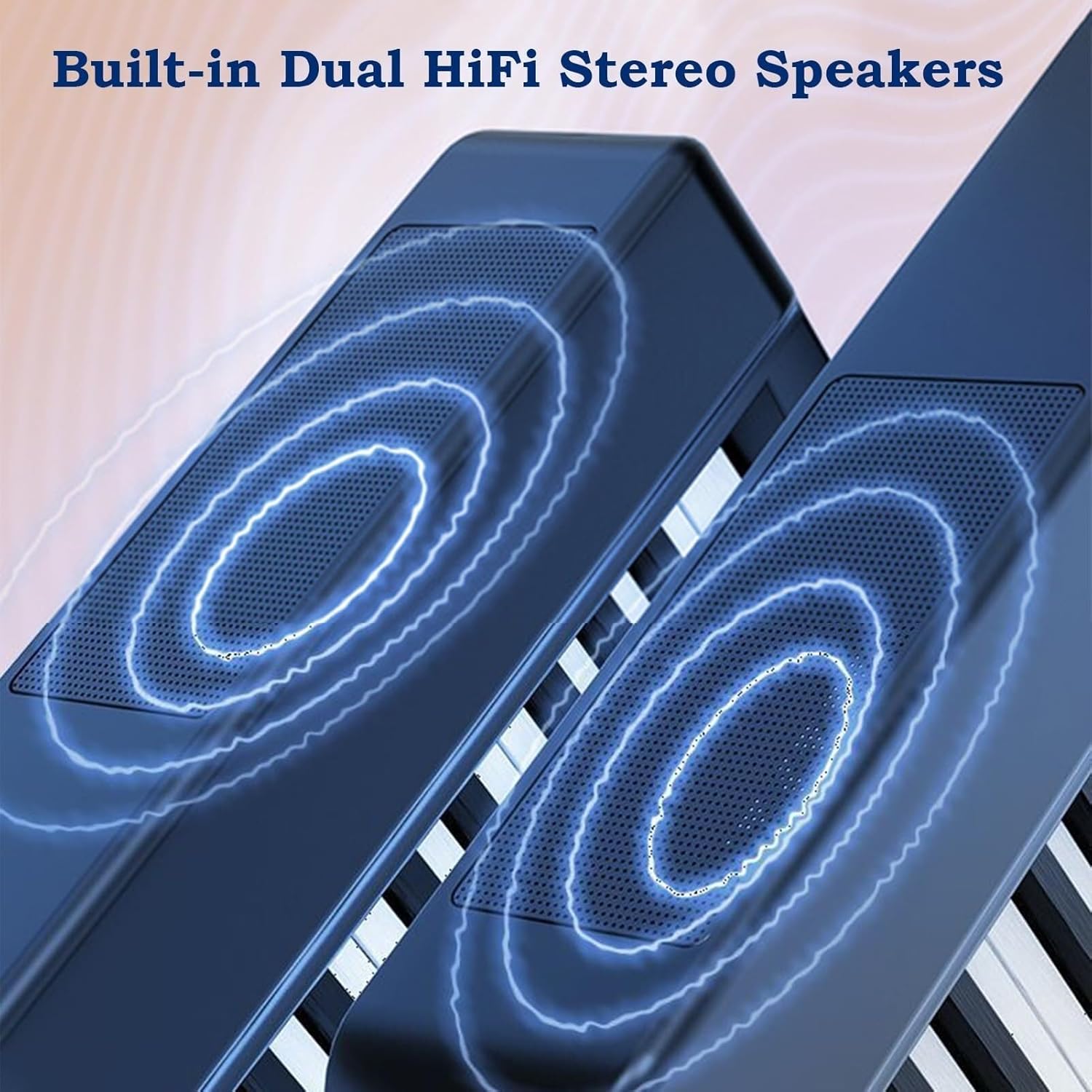 88 Keys Foldable Keyboard Piano, Full Size Touch-Sensitive Digital Piano with Bluetooth MIDI, Dual Speakers, Portable & Rechargeable for Beginners (Black)