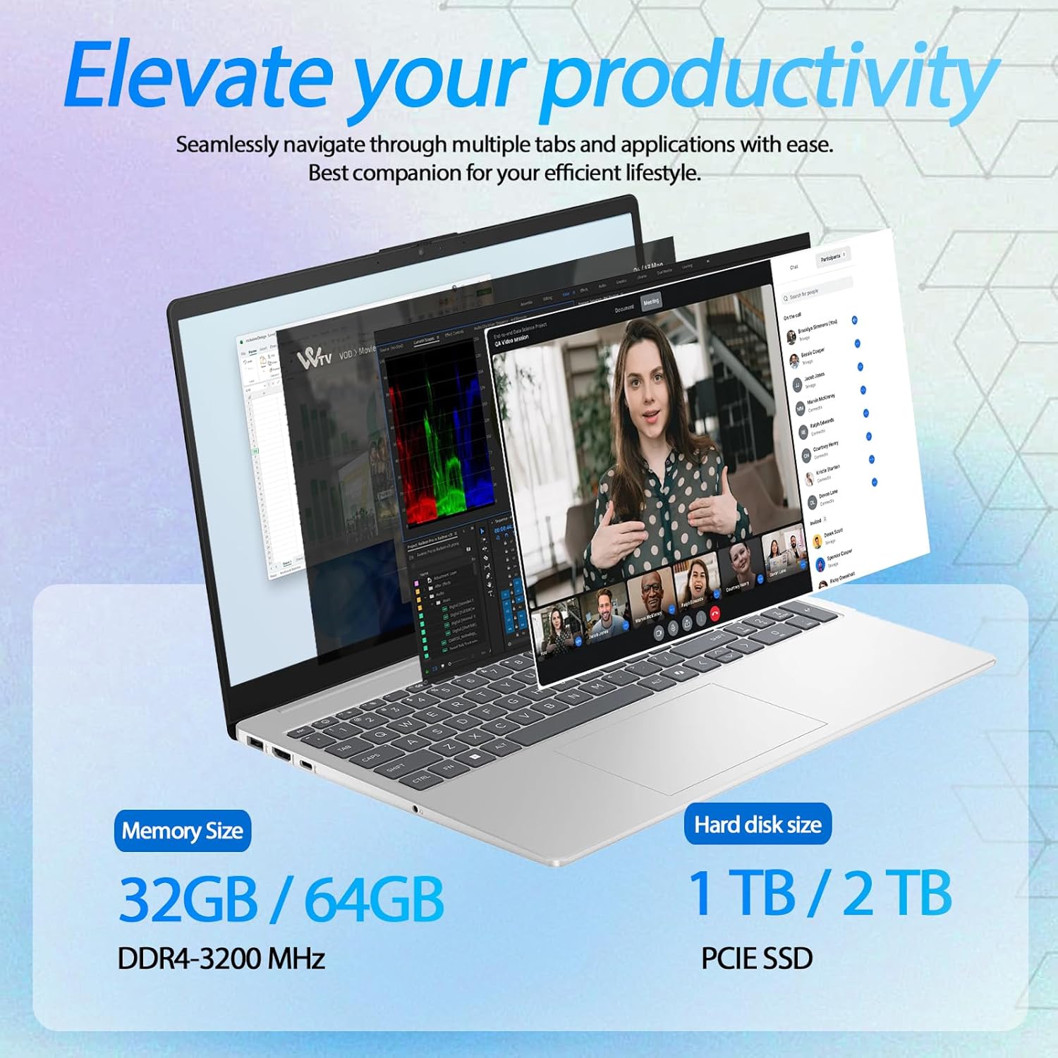 HP 15.6-inch Touchscreen Laptop Computer for Business & Student, 16GB RAM, 1TB SSD, AMD Ryzen 7 7730U, FHD Touch Anti Glare Display, Numeric Keyboard, Copilot, WiFi 6, Camera, Win 11 Pro, Accessories