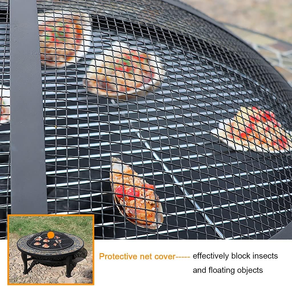 Home Fire Pit Bowl Fire Pit, Barbecue, Coffee Table Three in One Domestic Charcoal Grill Villa Courtyard Heating Stove Outdoor Fire Pit Table