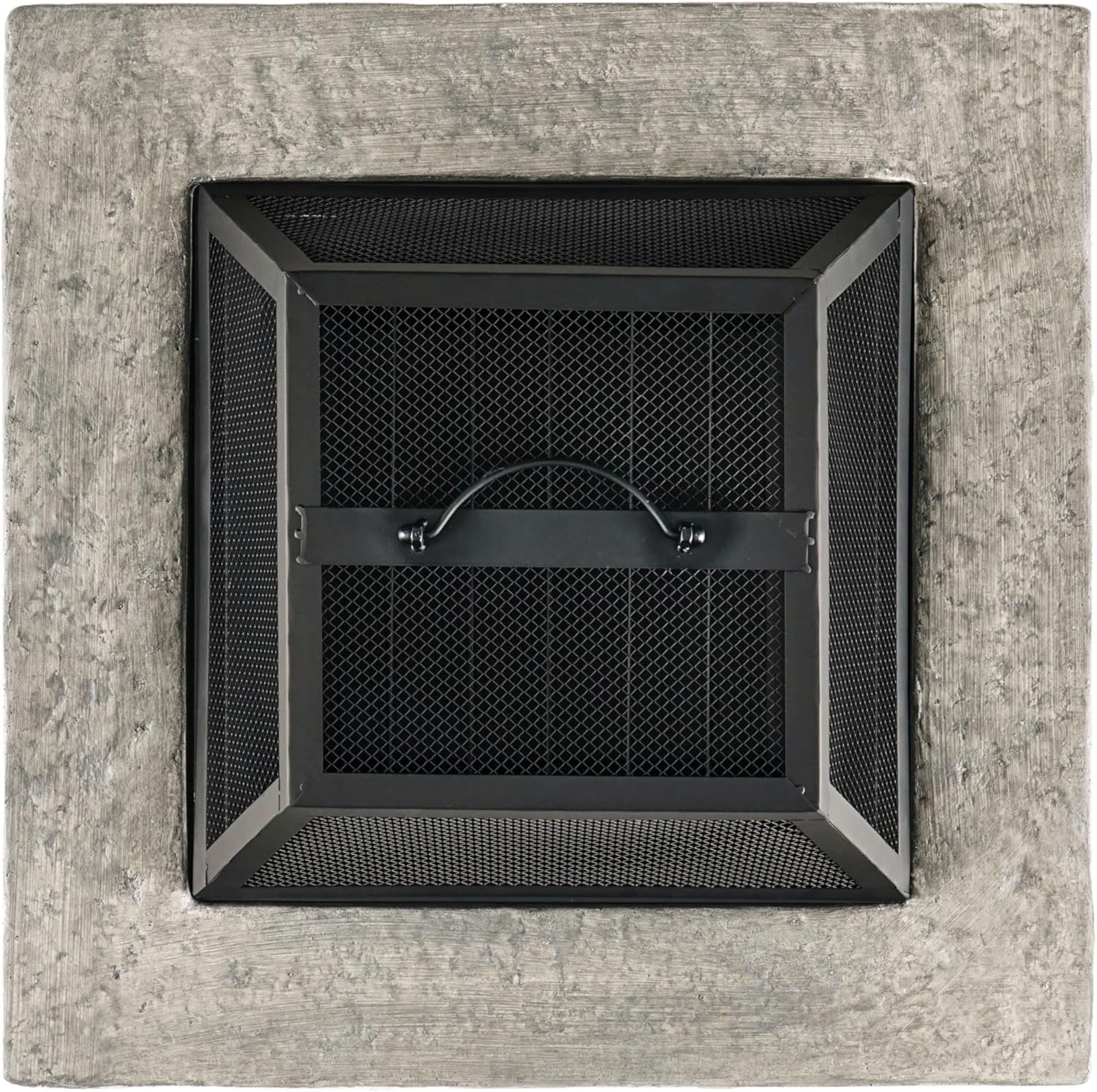 Outdoor 19.5 Inches Fire Column-40,000 Btu with Natural Stone Finish-Includes Tank Inside for Stylish Patio Heating (Stone Gray, 28