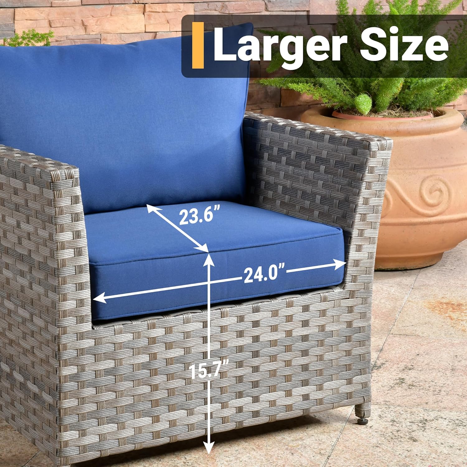 10 Pieces Wicker Patio Furniture Sets Outdoor Furniture Sectional Patio Couches Set 42