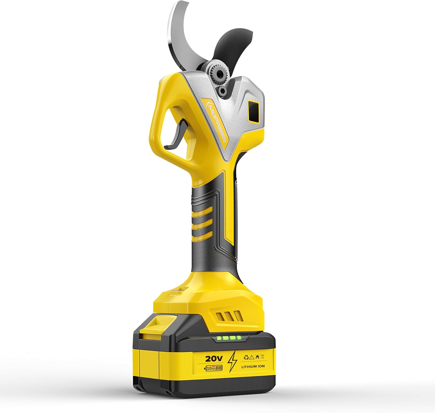 Electric Pruning Shears, 20V Cordless Garden Shear with High Carbon Steel Blade, 2000mAh Lithium Battery, Professional Bypass Pruner Set