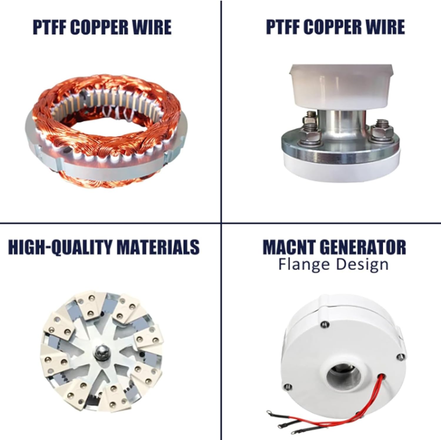 24V,BAOJUHUIKANG 8-Blade Small Wind Turbine Generator, 100W-14000W 12V/24V/48V, Low Wind Speed Start, for Home/RV/Off-Grid System 14000W