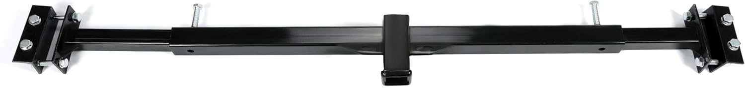 Universal 2 Inch Trailer Hitch Receiver Adjustable Accessory Trailer Hitch Powder Coated Steel Black