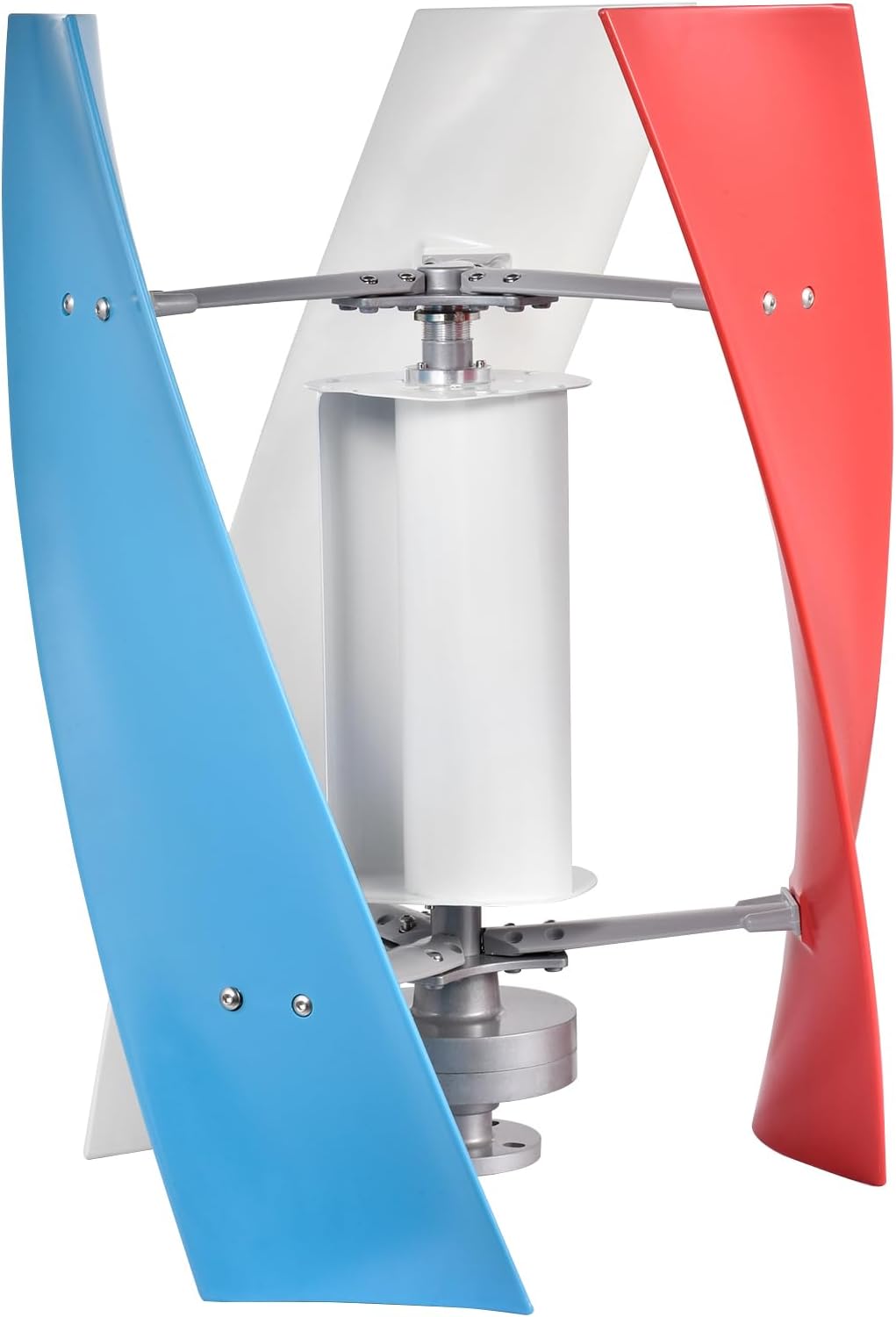 Vertical Wind Turbine,3 Leaves Wind Power Generator 24V | Quiet AC Permanent Magnet Generator, Windmill Household for Street Lighting