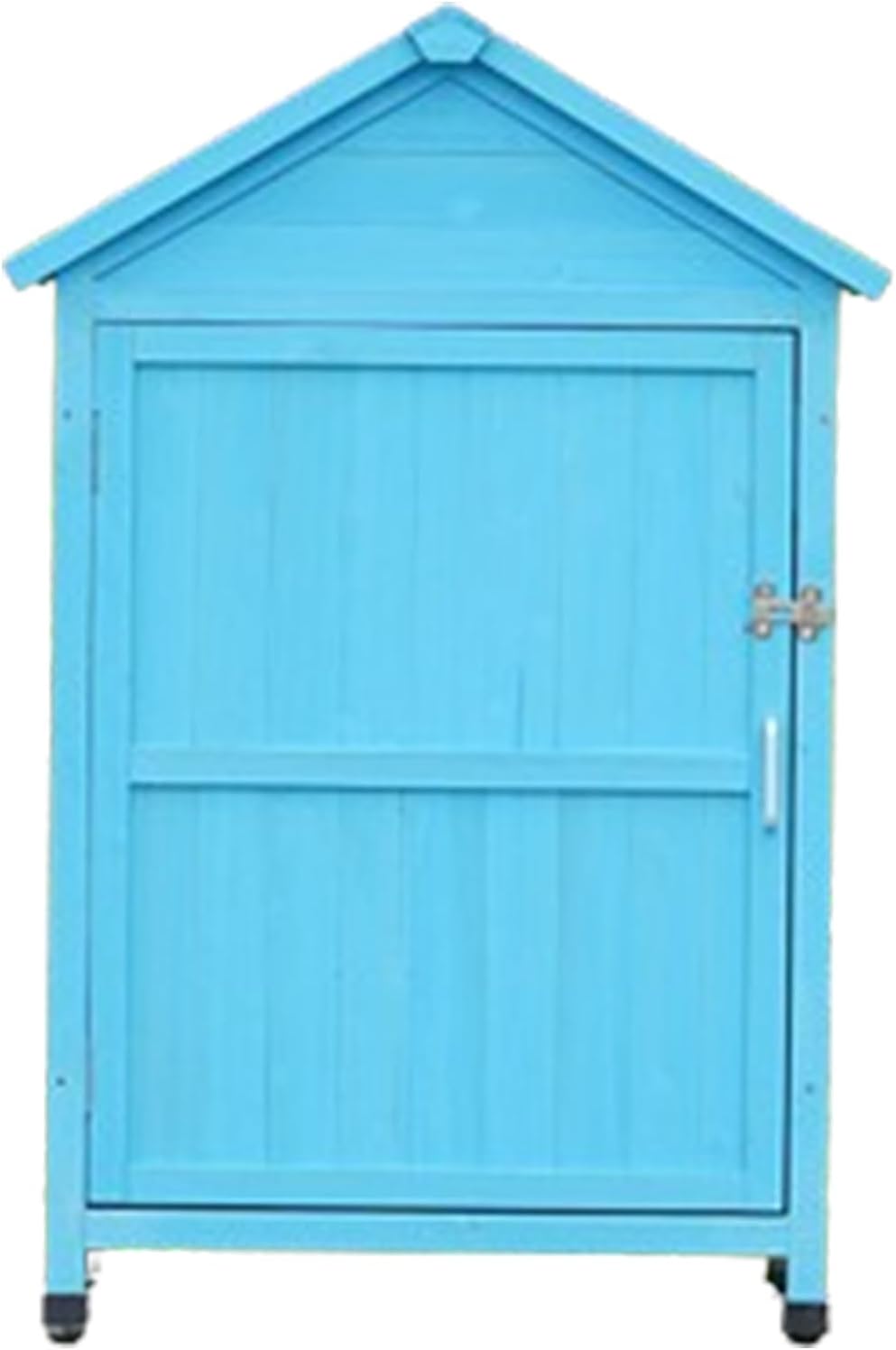 Outdoor Storage Cabinet,Wooden Garden Storage Cabinet with Lockable Doors & Lean-to Roof,Garden Shed with Waterproof Roof,Waterproof Outside Tool Shed for Patio (One Color Sky Blue)