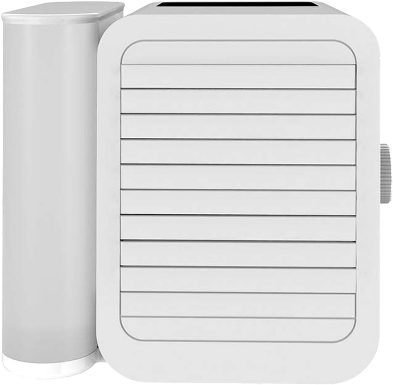 Desktop AC Unit, Portable Air Conditioner with Adjustable Wind Speed, USB Type C Interface, LED Touchscreen, Quiet Cooling Fan for Bedroom or Office