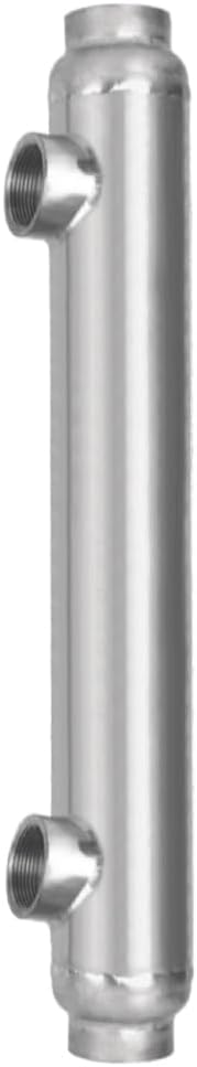 AB Swimming Pool Heat Exchanger 600kBtu Titanium Same Side Ports 2 1/2