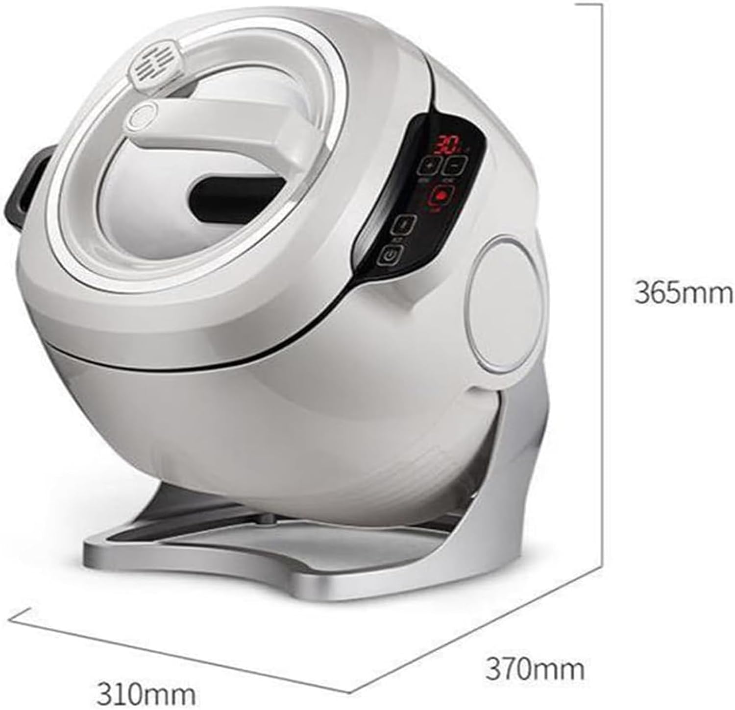 Automatic Cooking Machine, Stir Fry Robot with 6L Capacity, Automatic Cooker Fried Rice Machine, 3 Gears Firepower and Pot Body, Drum Type Food Processor with Touch Screen,