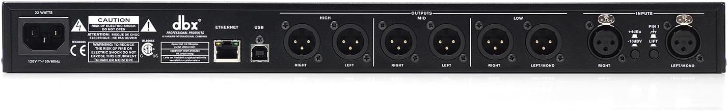 dbx DriveRack PA2 2x6 PA Complete Professional Loudspeaker Management System, Rack Mountable with Android and iOS Control. Black