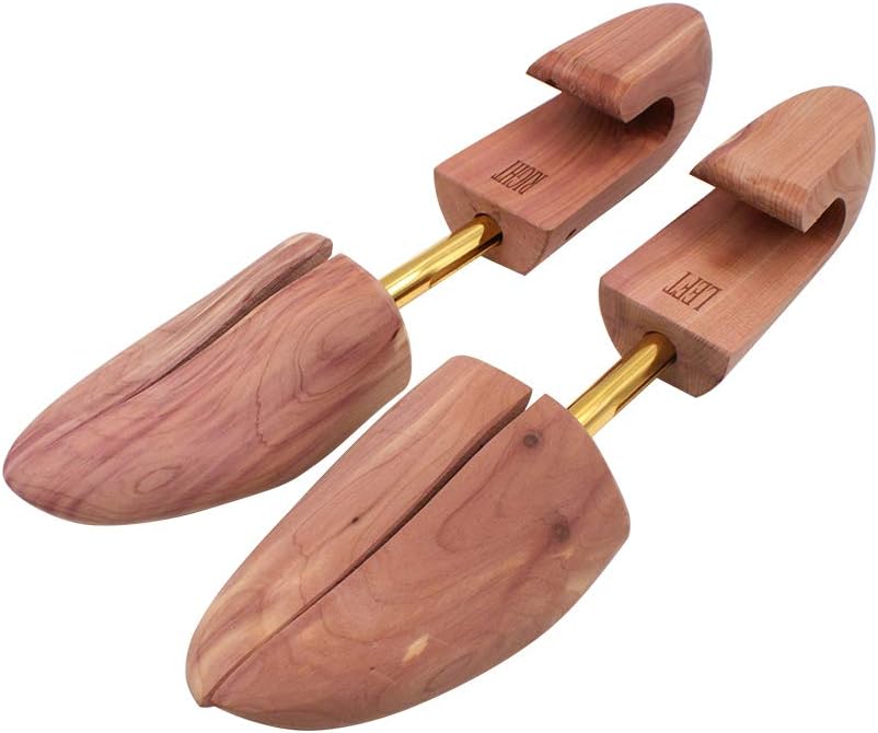 Cedar Shoe Trees for Men, Wood Shoe Tree with Split Toe, 7–14 Size Shoe Accessories for Sneakers, Boots 6 Packs