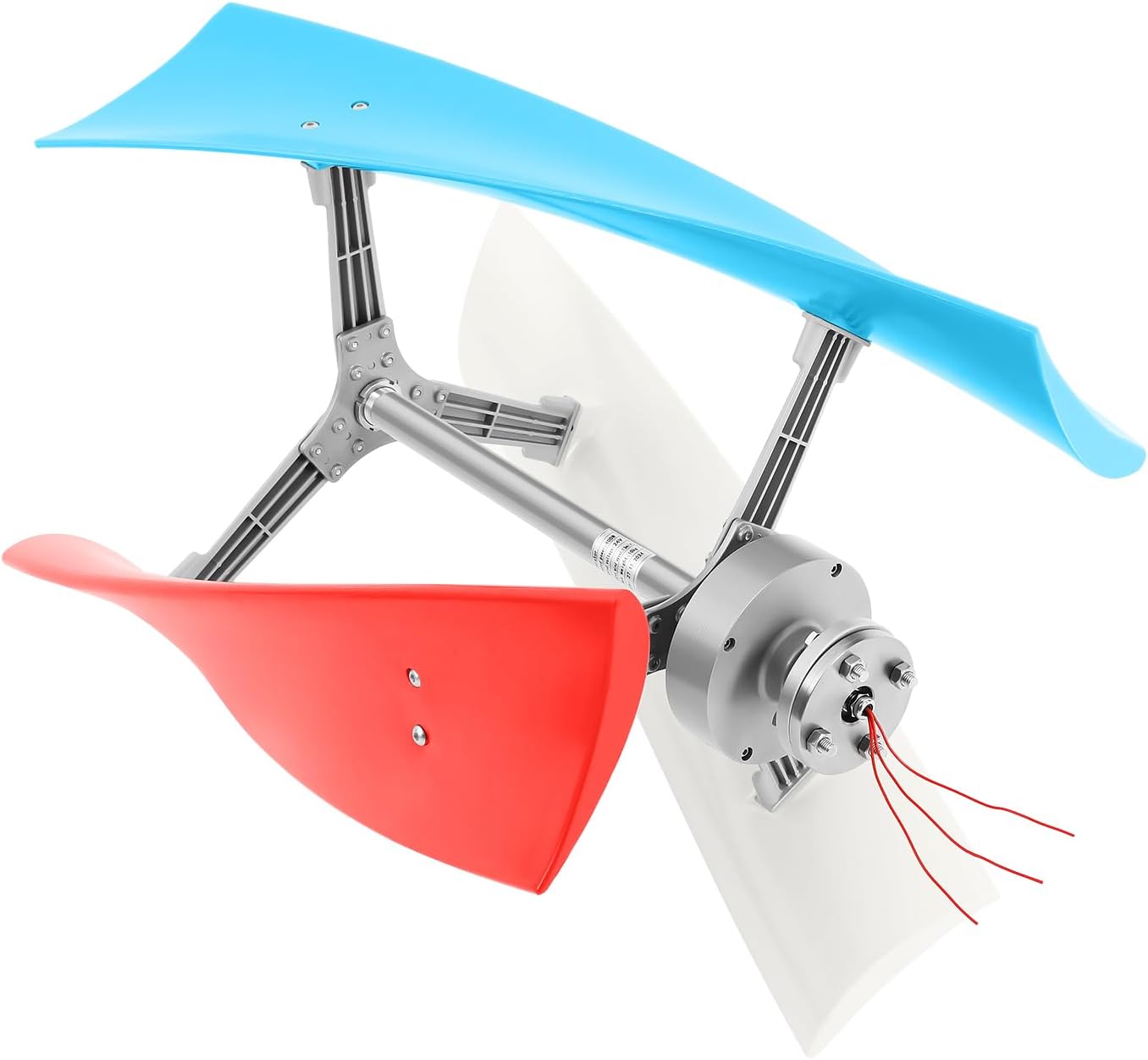 400W 24V Wind Turbine Generator Kit, 3 Blade Portable Vertical Helix Wind Power Turbine Generator Kit with Controller with Wires, Power System for Marine RV Home Industrial Energy Supply