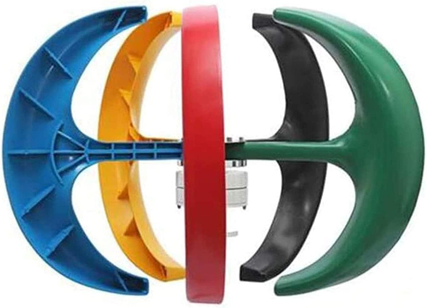 LiuSj JUnSt 8000W Wind Turbines Generator Lantern+ 5 Blades Motor Kit Vertical Axi for Home Hybrids Streetlight Electromagnetic AC