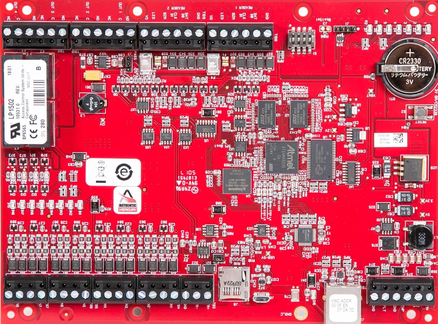 MERCURY LP1502 Intelligent Controller (4 Readers, 8 Inputs, 4 Outputs)