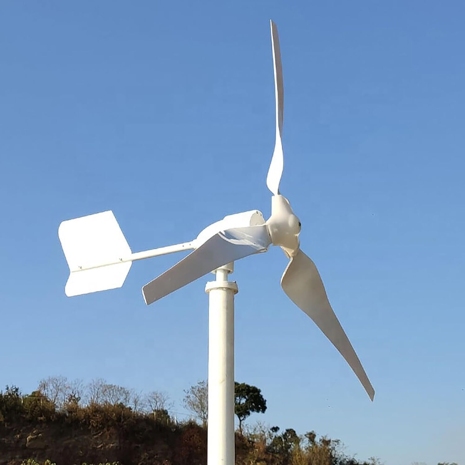 Wind Turbine Generator Kit 2000W 48V Wind Generators 3 Blades Wind Power Generator with Charge Controller for Home Marine Industrial Energy Off Grid System (Not Included mast)