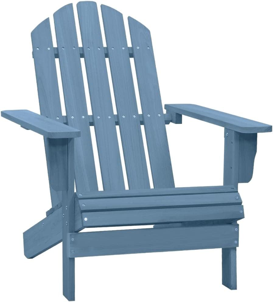 Patio Chair Patio Adirondack Chair Solid Fir Wood Blue