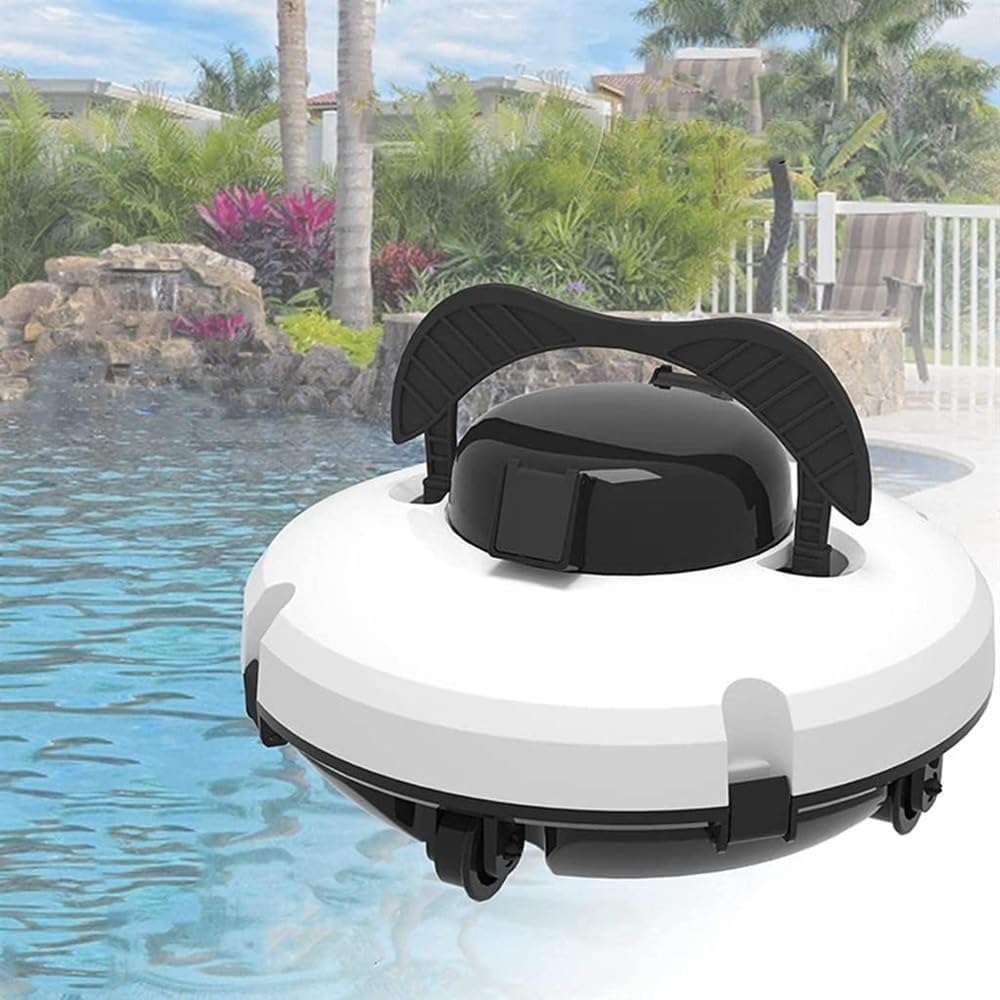 Swimming Pool Robot Vacuum Cleaner, Intelligent Pool Cleaners, Cordless Automatic Pool Cleaner, Runtime, Rechargeable for Inground