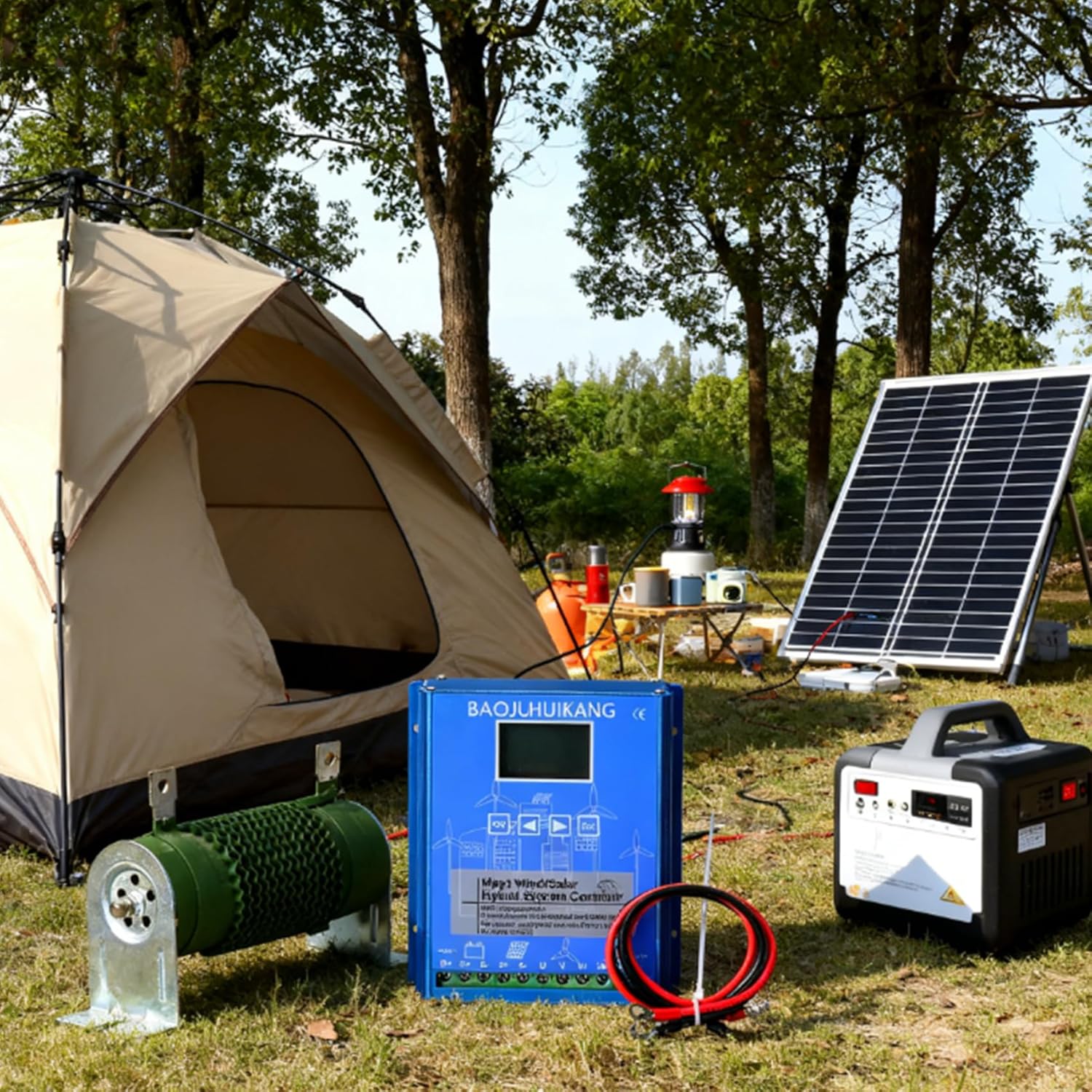 12v, LCD Wind and Solar Hybrid System 1000W-5000W MPPT Charging Controller 12V/24V/48V Household Lighting Equipment Automatic Controller 12V