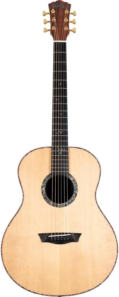 Washburn Bella Tono 6 String Acoustic Guitar, Right, Gloss Natural (BTS24S-D)