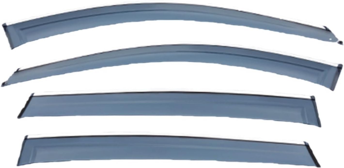 Window Deflectors for Toyota RAV4 MK4-XA40 2014-2019, Sun Rain Guard Window Visors Vent Shades with Bright Stripes Car Accessories