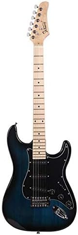 Music Lover GST Stylish Electric Guitar Kit with Black Pickguard Dark Blue 3-7 Days Delivery