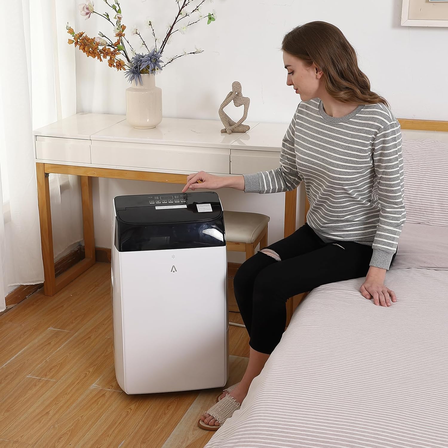 GAOMON 12,000 BTU Portable Air Conditioner, 3-in-1 Portable AC Unit, Dehumidifier & Fan with Remote Control, Air Conditioner Portable for Room up to 550 Sq.Ft, LED Display, Window Kit Included