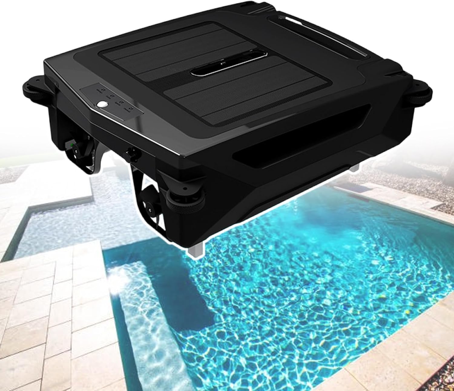 Pool Cleaners with Led Indicator Lights,2 Working Modes: Fast Cleaning/Normal Cleaning,with Obstacle Sensing,Fault Warning Light