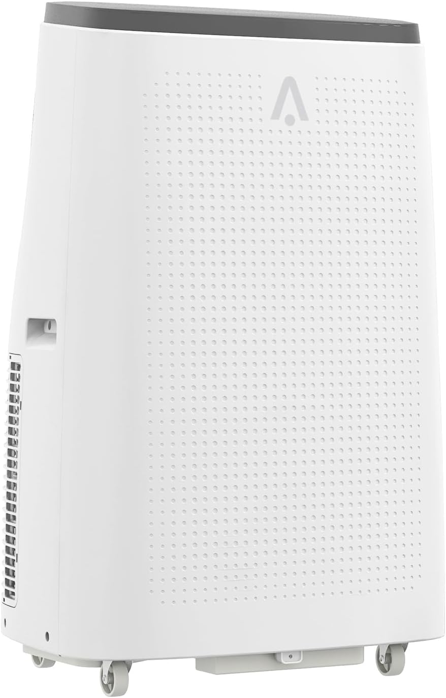 14,000 BTU Portable Air Conditioner (AC) for 750 Sq Ft Rooms – 3-in-1 Cooling, Dehumidifier & Fan w/Self-Evaporative Tech (No Drain). Sleep Mode + Auto-Swing. Includes Remote & Window Kit. Easy Insta