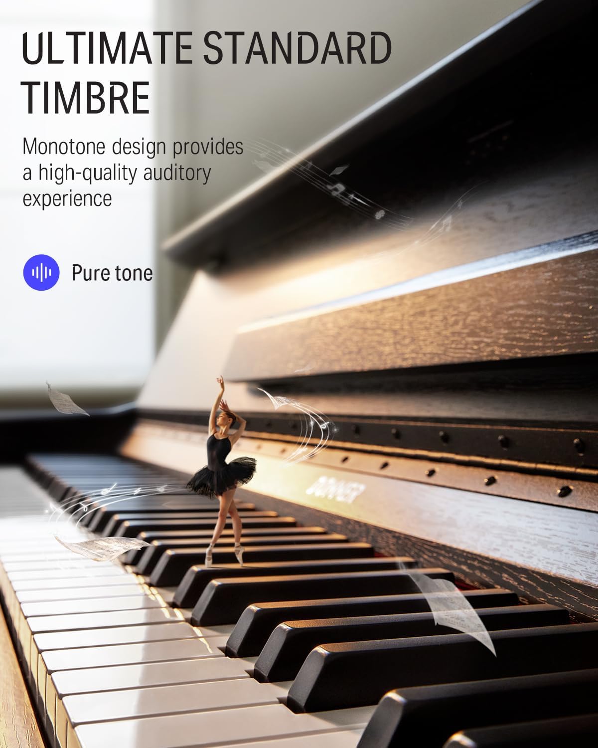 Donner DDP-90 Digital Piano+Donner Adjustable Duet Piano Bench with Storage