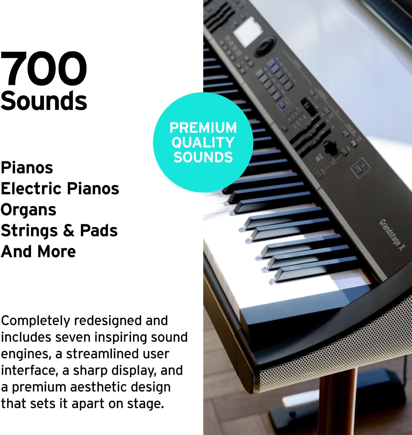 Korg Grandstage X 88-key Digital Piano with Real Weighted Hammer Action