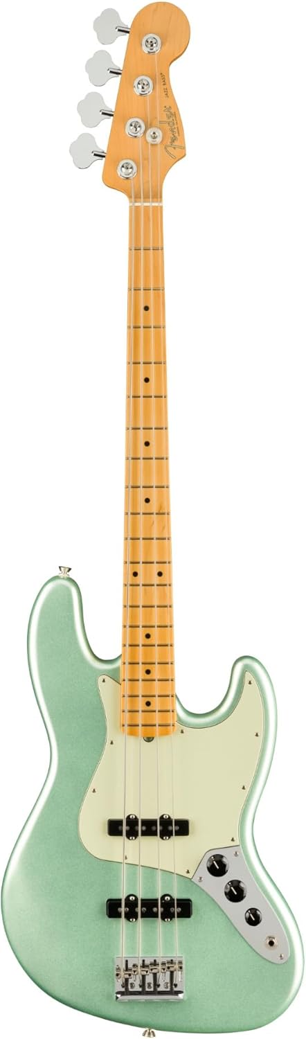 Fender American Professional II Jazz Bass, Mystic Surf Green, Maple Fingerboard