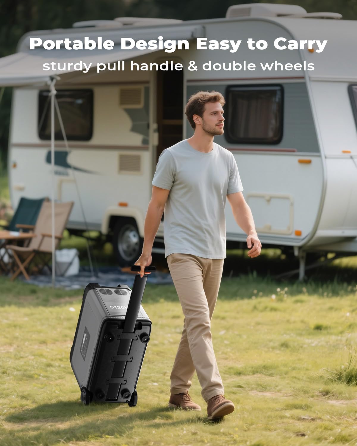 OUKITEL 5120Wh Large Capacity Solar Generator,Portable Power Station P5000 Pro With 2X400W Solar Panel, 5x3600W AC Output (6000W Surge),1000W MPPT Solar for Emergency, Home Backup, RV, Camping